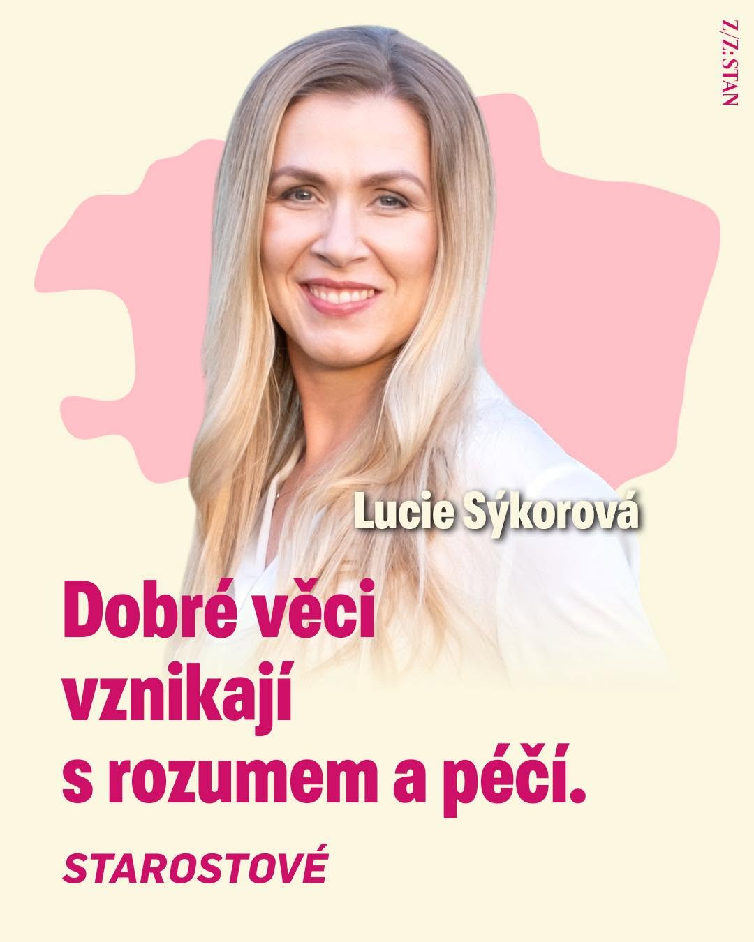Lucie Sýkorová, kandidátka číslo 2